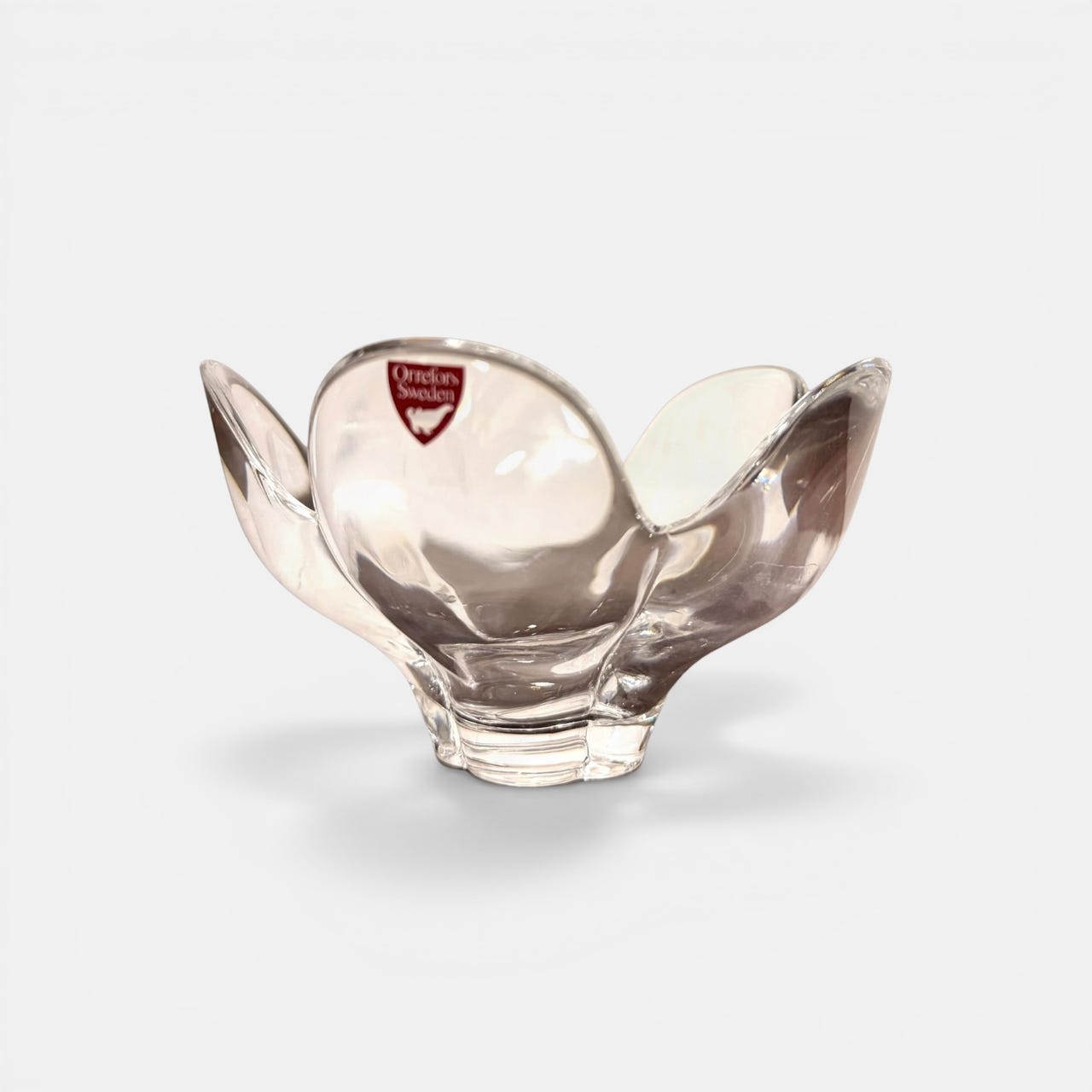 Lars Hellsten | Orrefors krystal skål | Swedish glass design | DBA