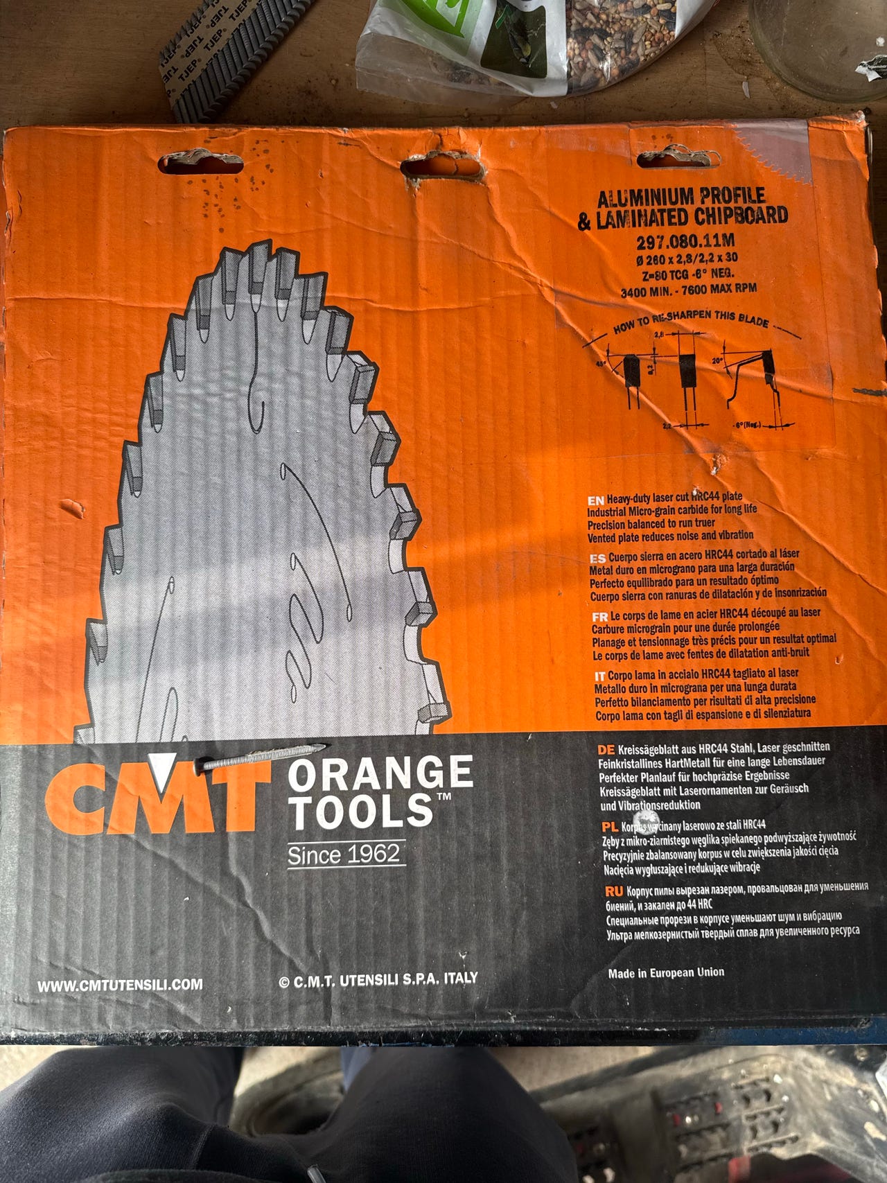 CT Orange Tools 936,280,11-Fraise à Chanfreiner à 45 degrés roda. h