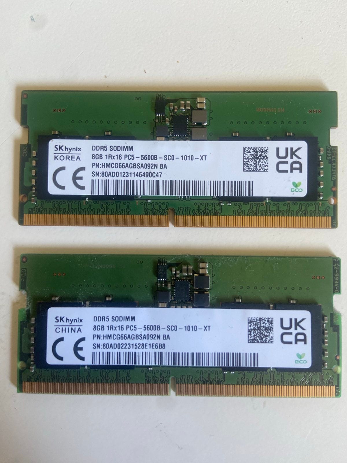 SK Hynix 16GB Dual-channel (2*8GB) DDR5 5600 MHz SO-DIMM RAM | DBA