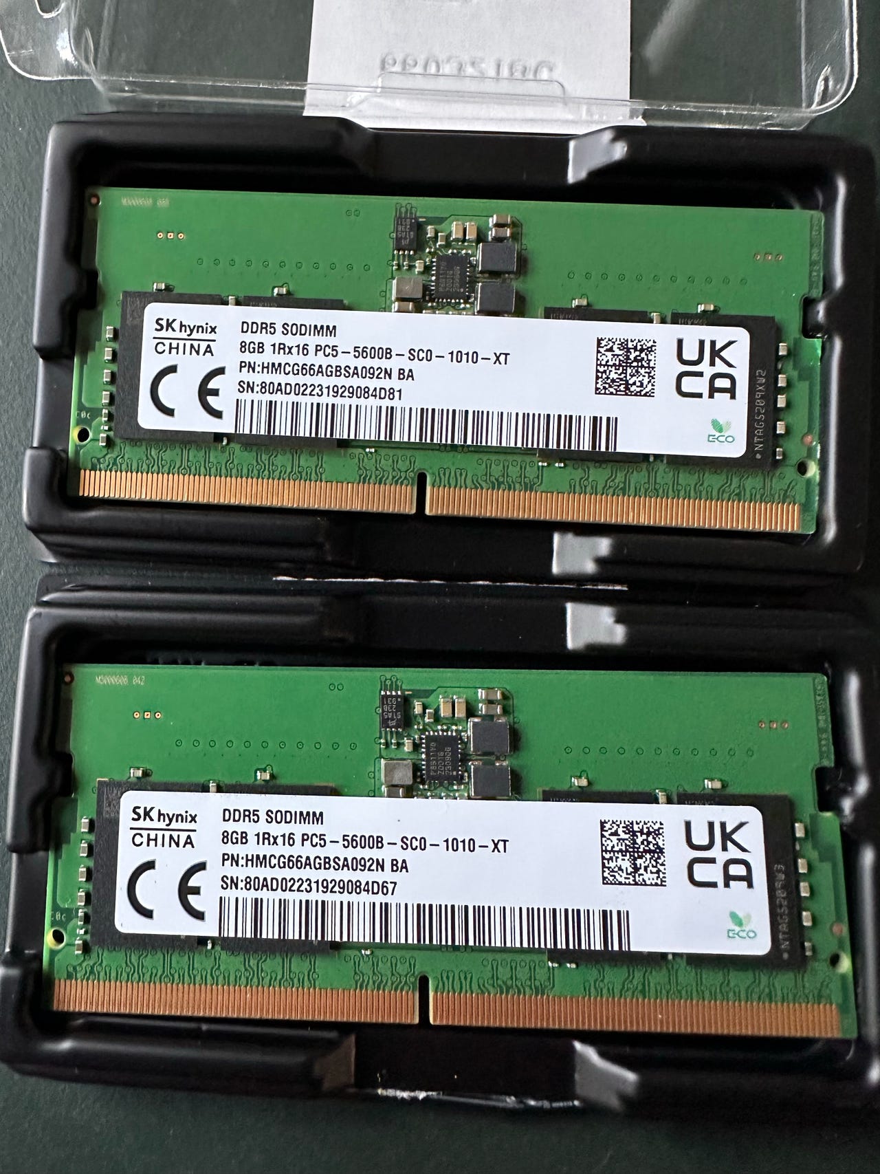SK Hynix 16GB Dual-channel (2*8GB) DDR5 5600 MHz SO-DIMM RAM | DBA