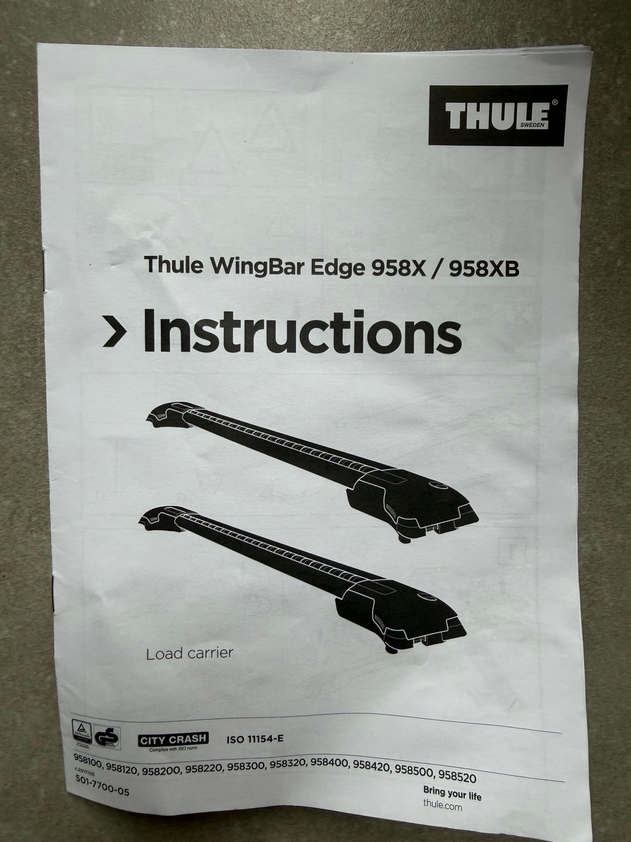 Thule WingBar Edge 958X/958XB tagbøjler sort | DBA