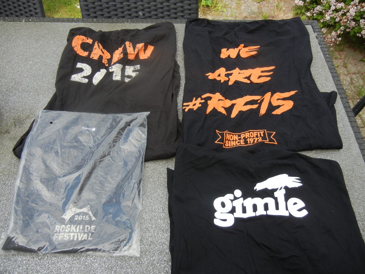 Roskilde Festival T-shirts årgang 2014 og 2015 (7 stk.) | DBA