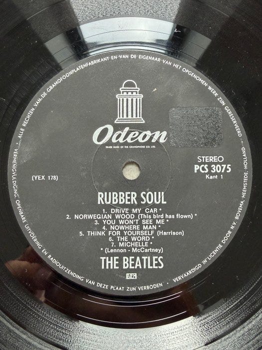 The Beatles - Rubber Soul – VERY RARE Dutch Odeon Pressing