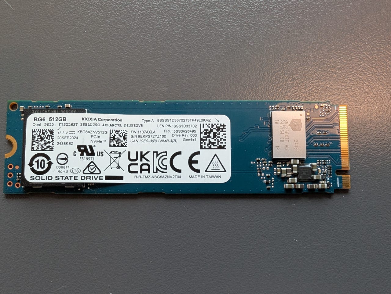 Kioxia 512GB M.2 NVMe PCIe 4.O SSD 2280 harddisk | DBA