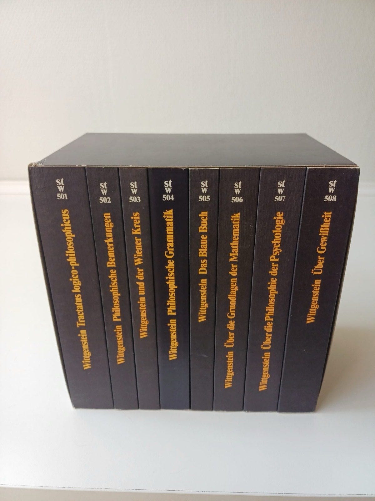 Ludwig Wittgenstein Werkausgabe i 8 bind – Suhrkamp | DBA