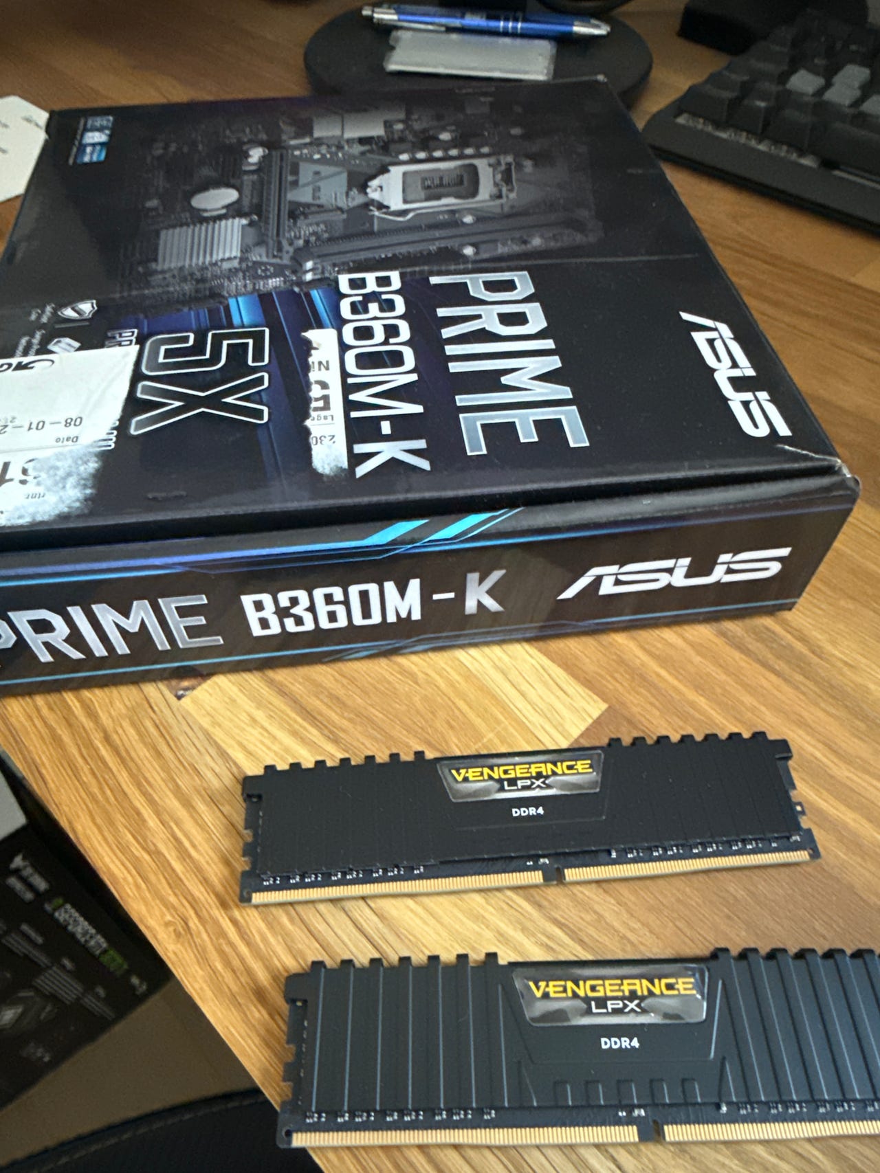 Intel i5-8500 + ASUS Prime B360M-K + 16GB Corsair DDR4 RAM | DBA