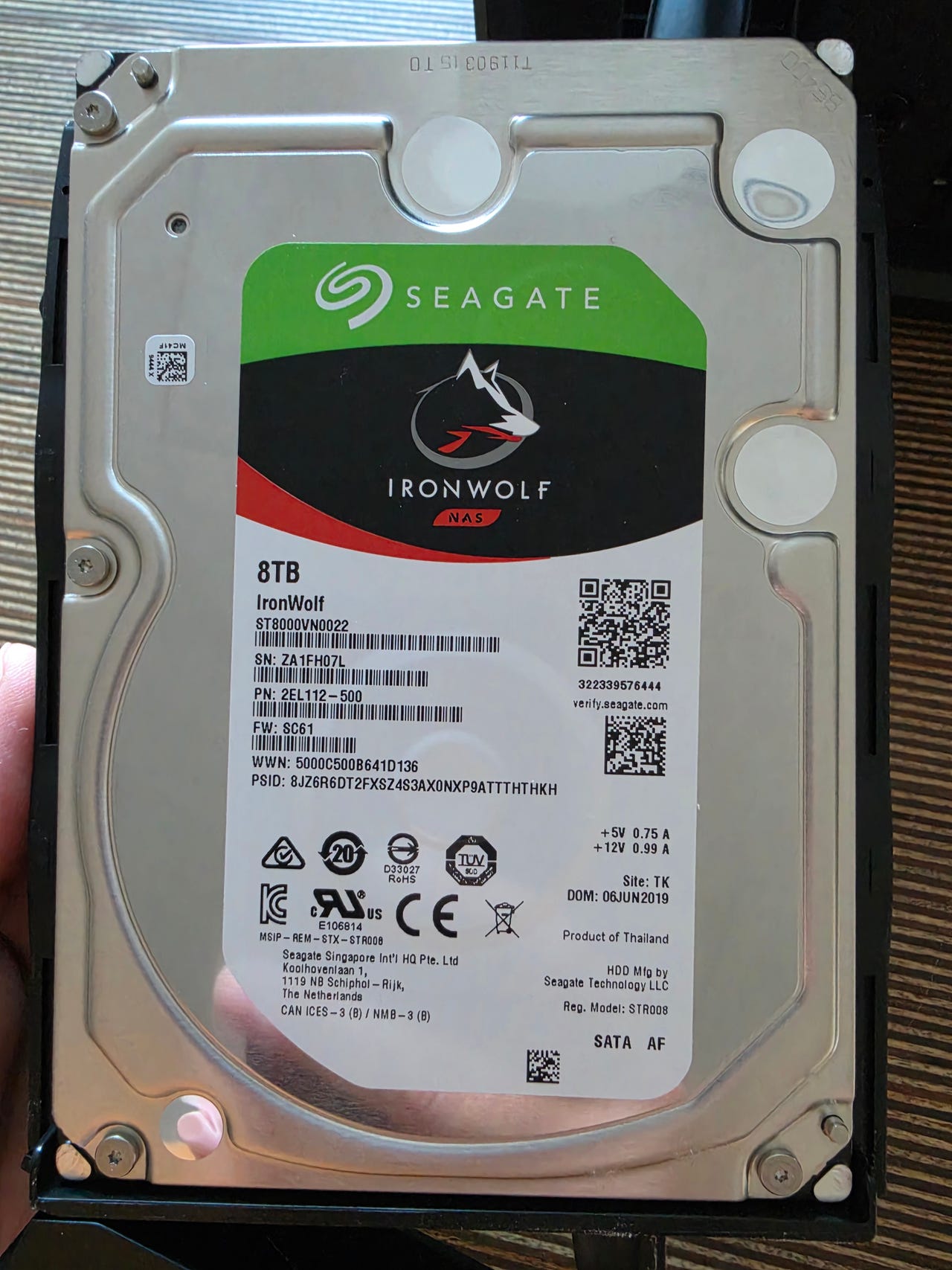 Seagate IronWolf 8TB harddisk 3.5