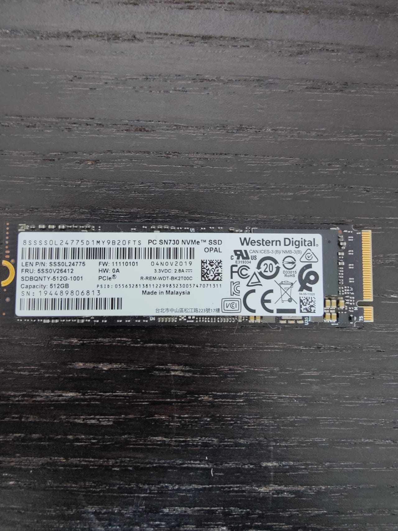 Western Digital SN730 512GB | DBA