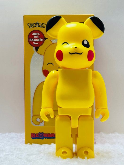 Medicom Toy - BE@RBRICK 400% Pikachu Female Ver. Bearbrick | DBA