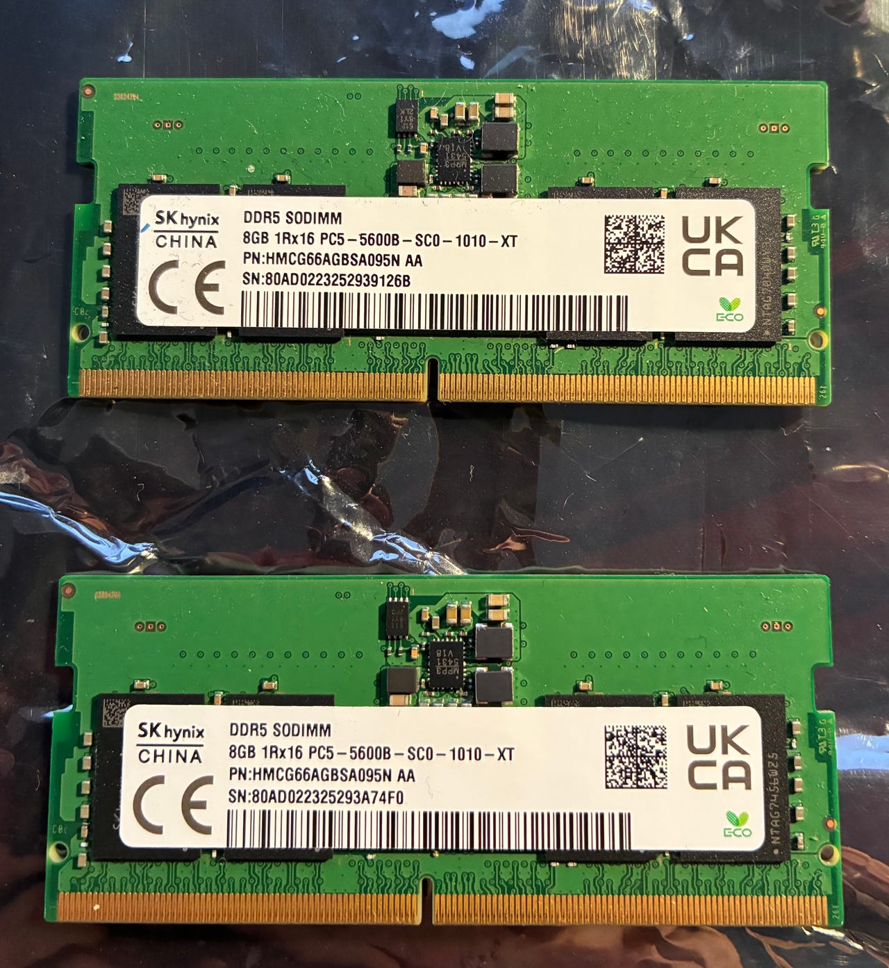 2 x 8 GB SK hynix DDR5 5600 MHz SODIMM | DBA