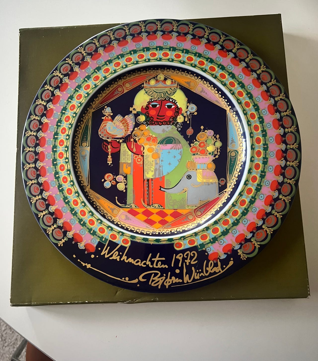 Bjørn Wiinblad Juleplatte 1972 | DBA