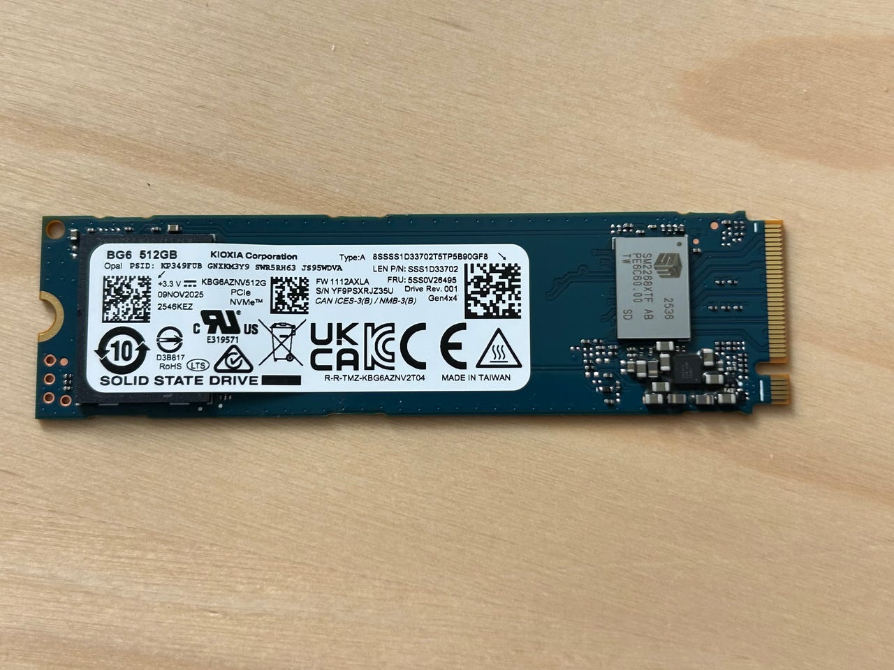 Kioxia BG6 512GB M.2 NVMe SSD Gen 4x4 | DBA