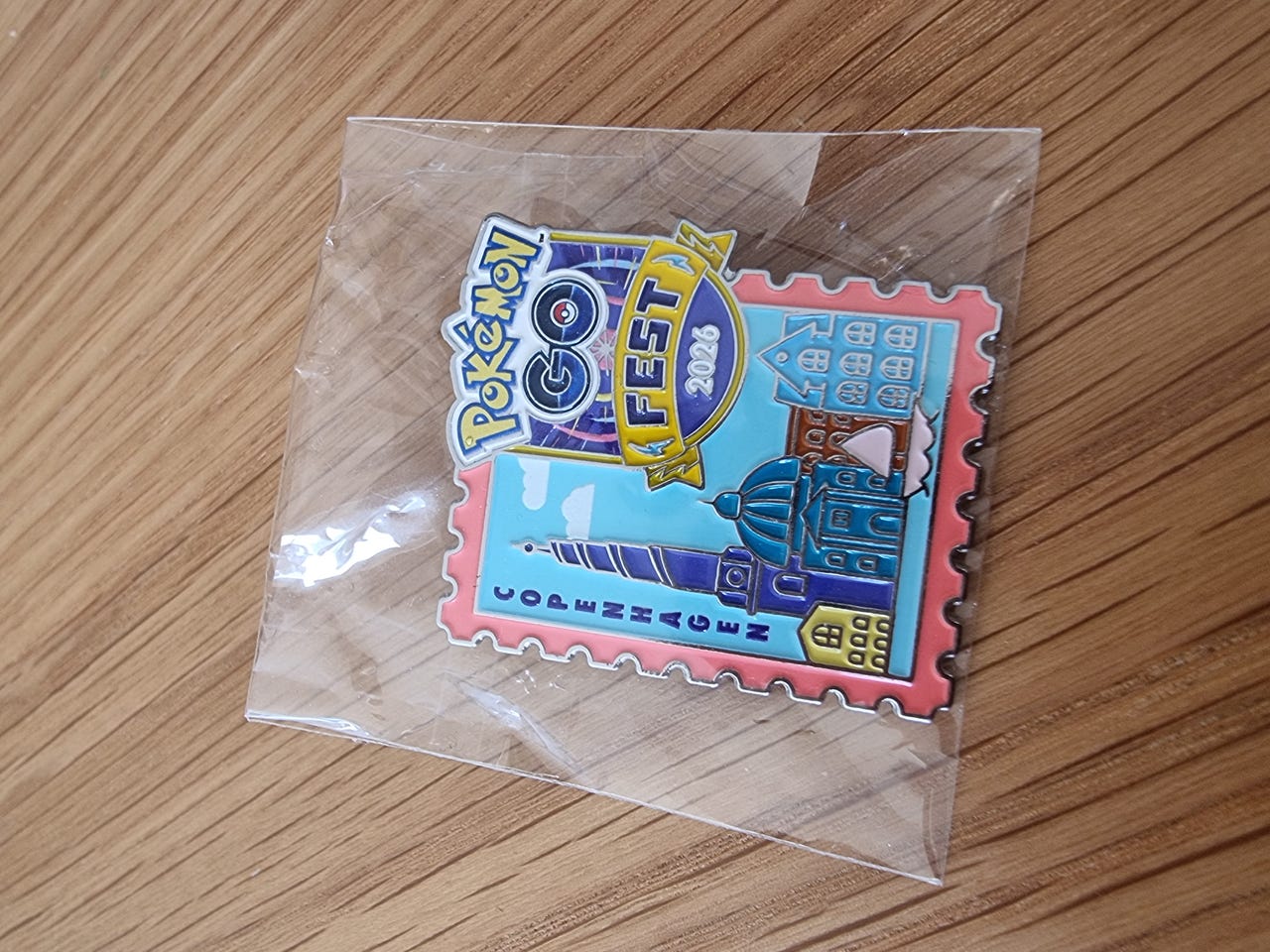 Sjælden Pokémon GO Fest 2026 København VIP Pin (Frimærke-udgave) | DBA