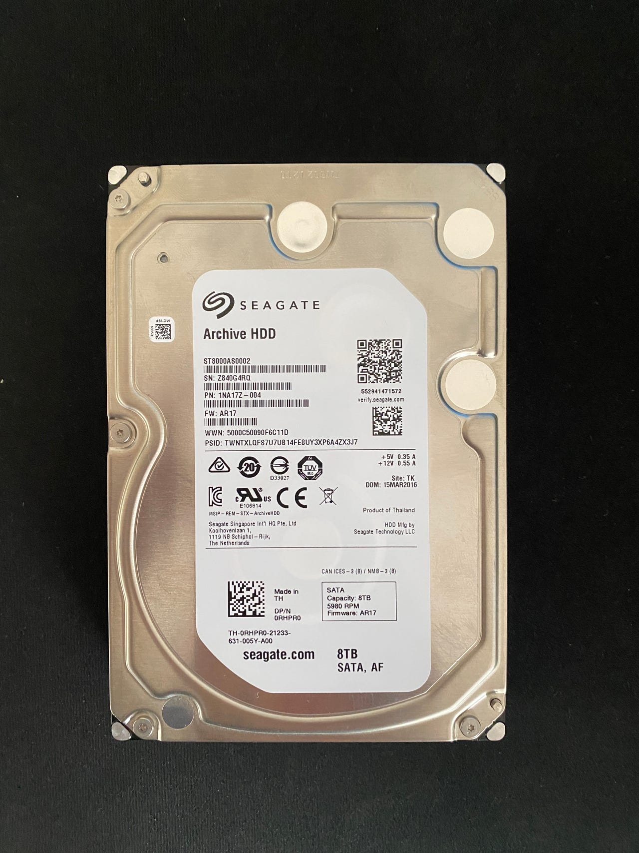 Seagate Archive 8TB SATA HDD – ST8000AS0002 | DBA