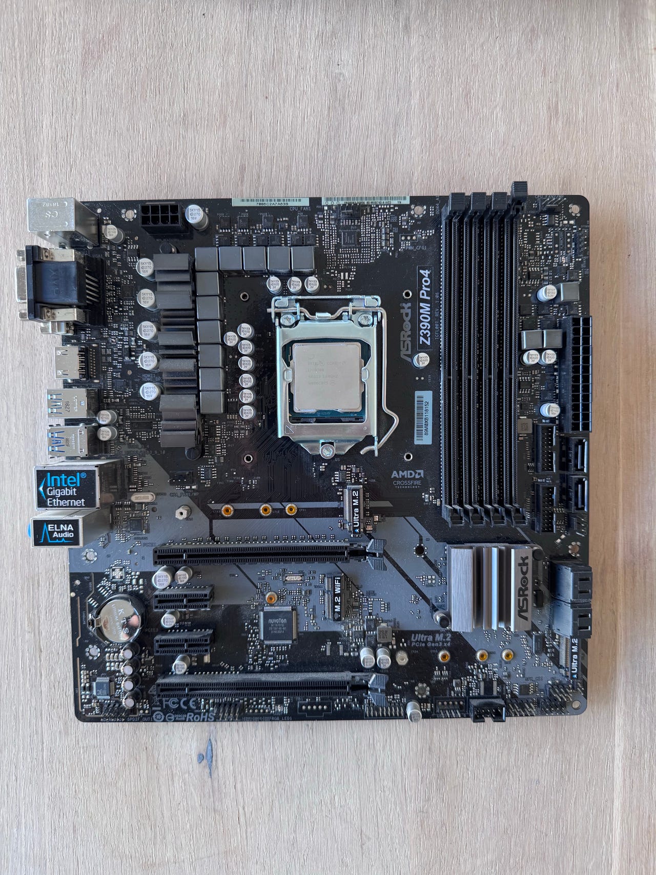 ASRock Z390M Pro4 + Intel Core i7-9700 | DBA