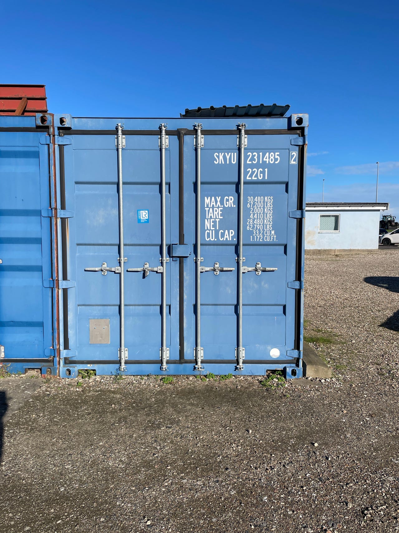 Blå 20 fods container | DBA