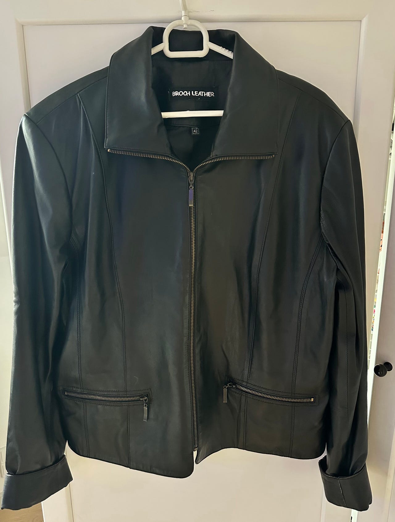 Læderjakke fra Broch Leather. | DBA