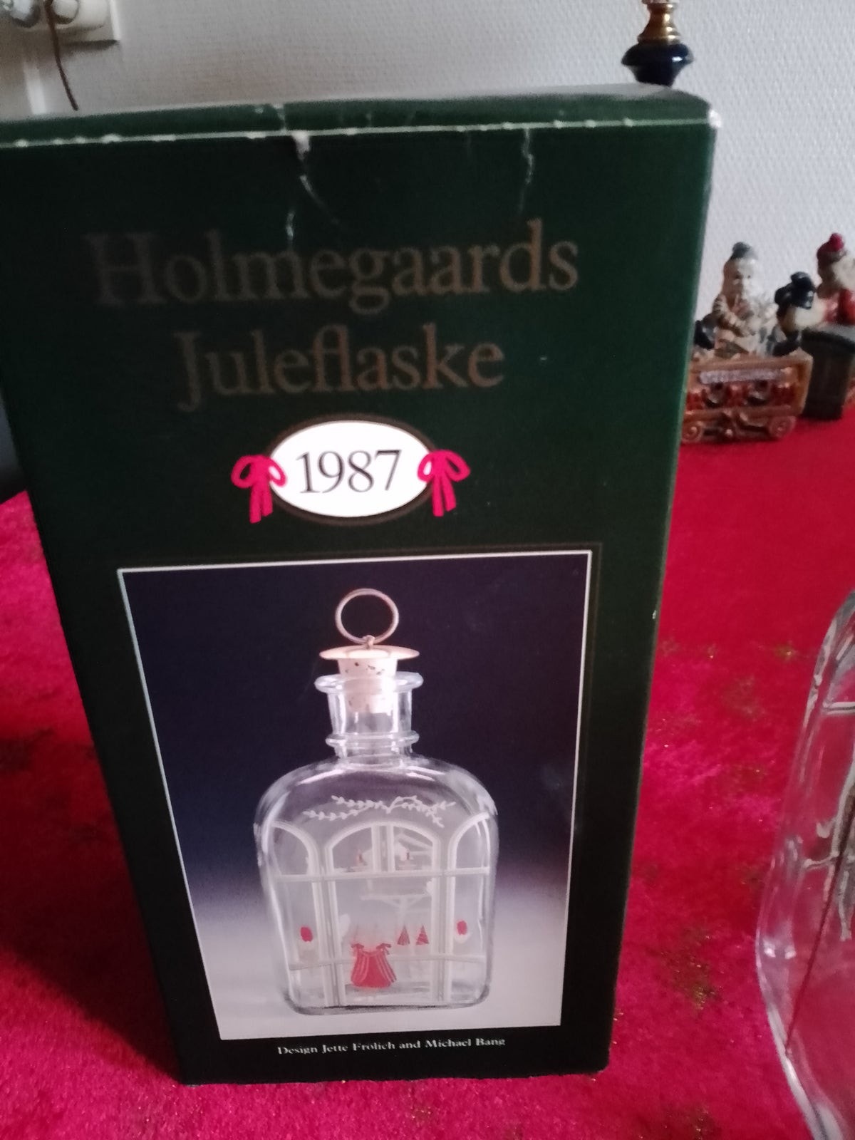 Glas, holmegaard jule snapse flaske 1987, holmegaard 90 kr | DBA