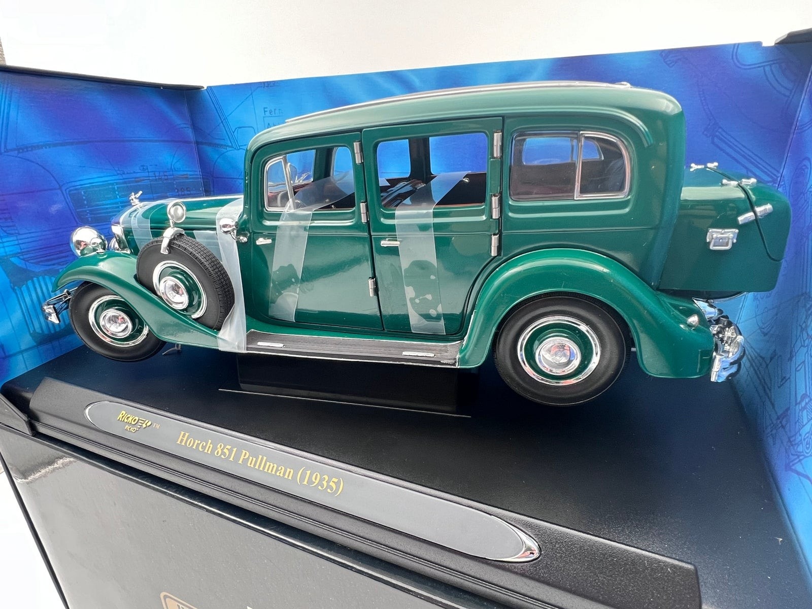 Modelbil, 1935 Horch / Audi 851 Pullman, skala 1:18 | DBA