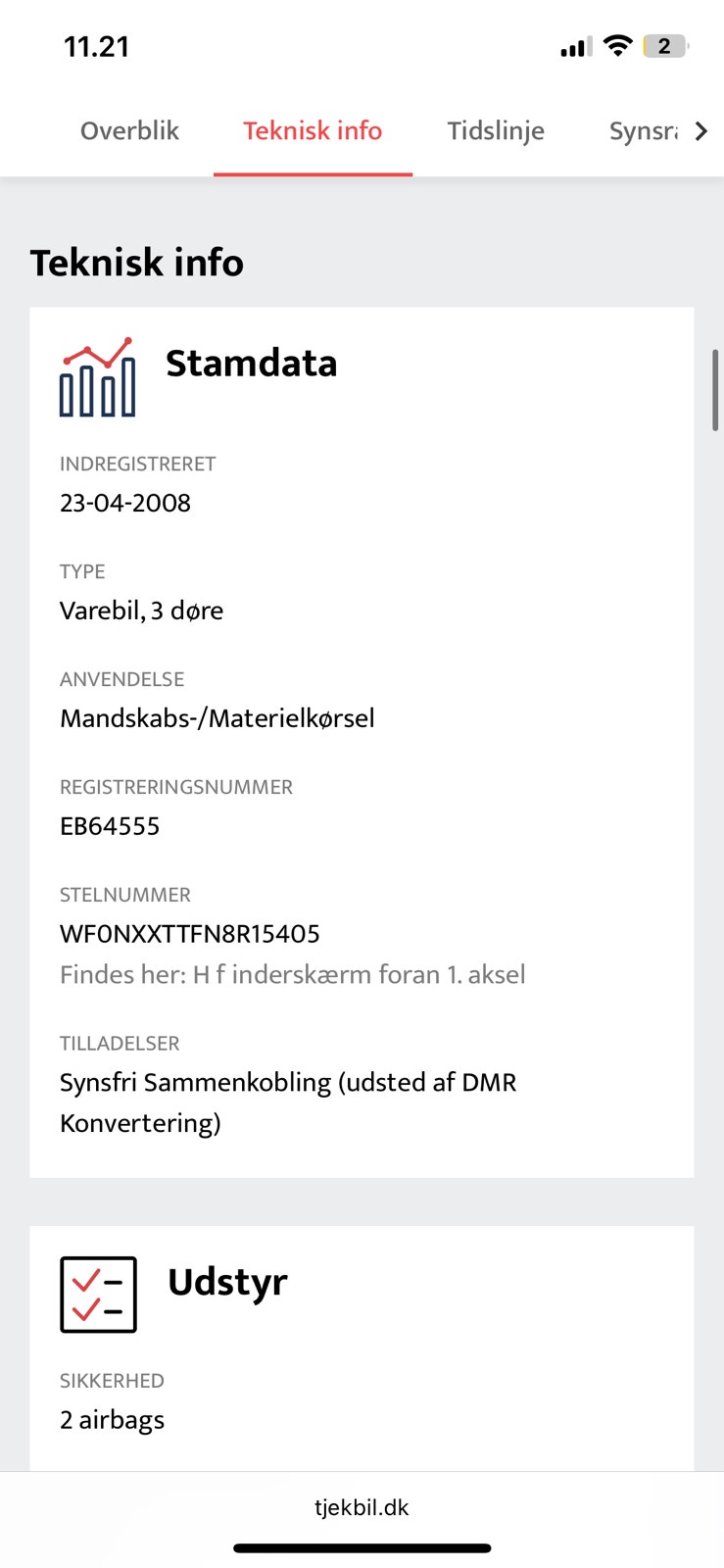 Ford Transit til salg hos Nabilli