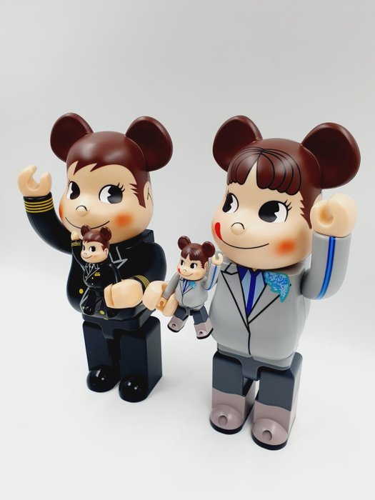 その他 Bearbrick for ANA CAPTAIN Poko-chan BE@RBRICK ANA x Peko-chan 100% & 400% (2-Pack) Original
