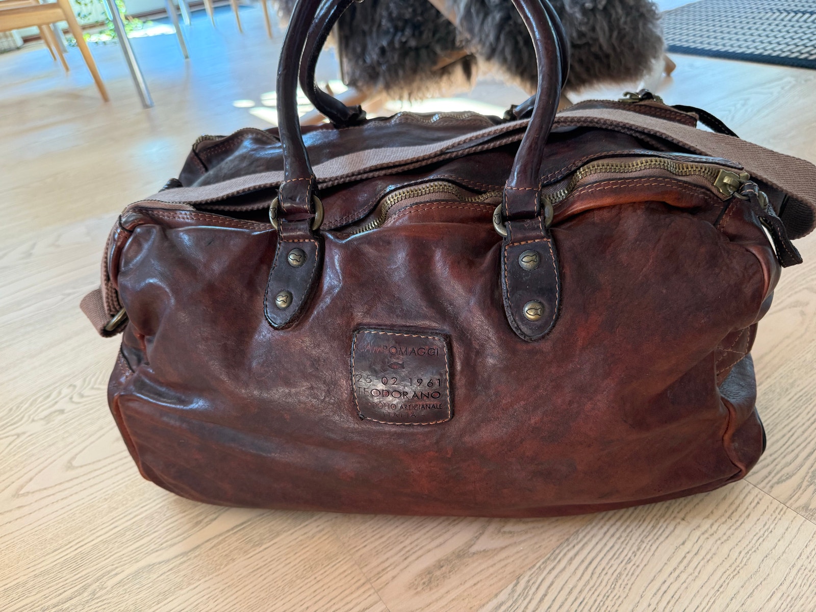 Valise Trolley CAMPOMAGGI Cognac - Marron - Neuf Sous Emballage - Voyage Chic