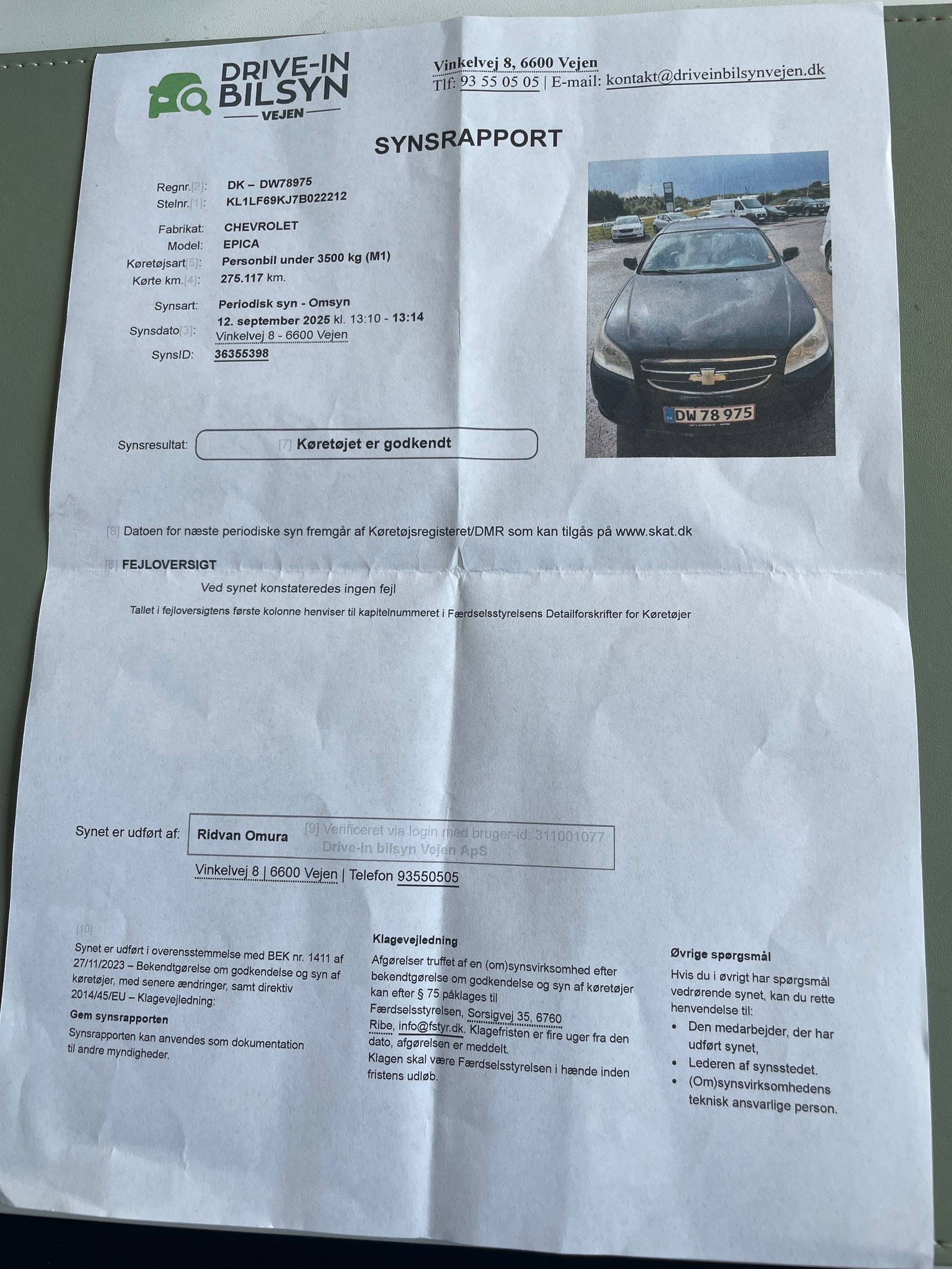 Chevrolet Epica til salg hos Nabilli