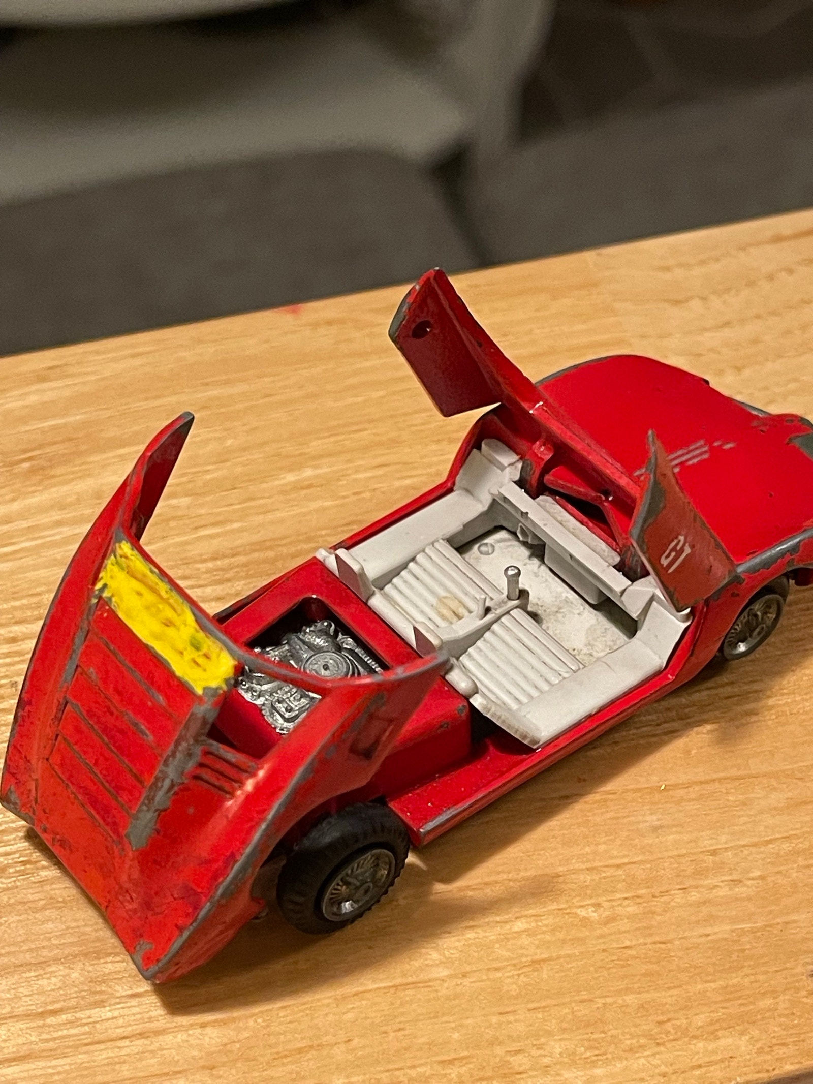 Miniature Tekno Denmark Monza GT - Réf. 930 - Rouge - Échelle Inconnue - Made In Danemark - Occasion