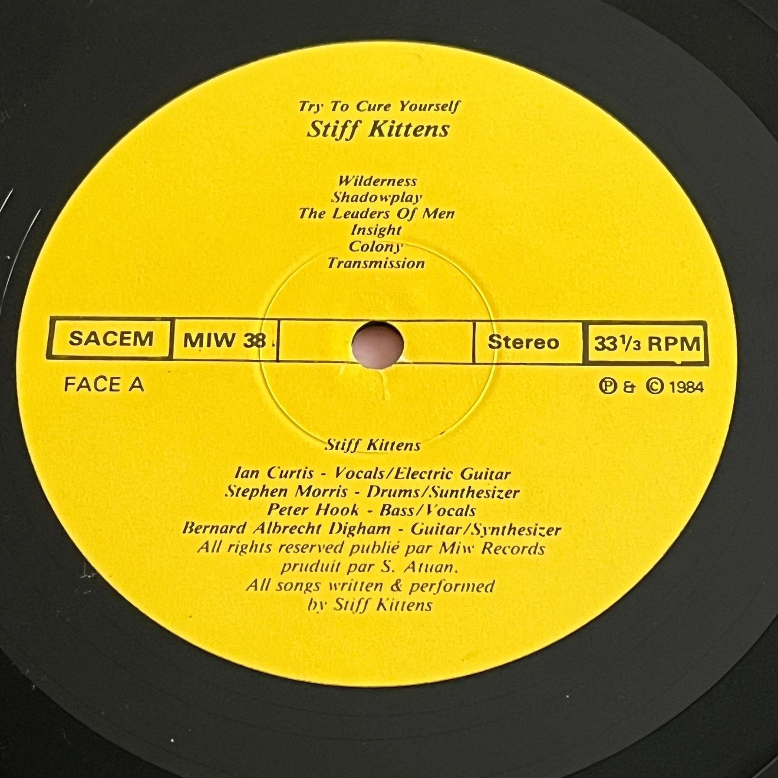 洋楽 Stiff Kittens Try To Cure Yourself Stiff Kittens / Joy Division – Try To Cure Yourself – CDr