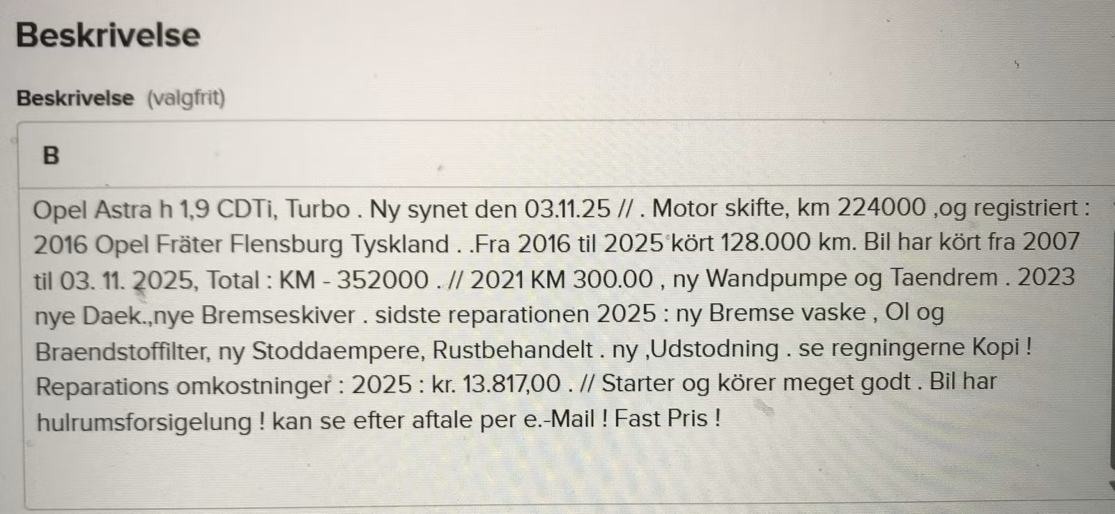 Opel Astra til salg hos Nabilli