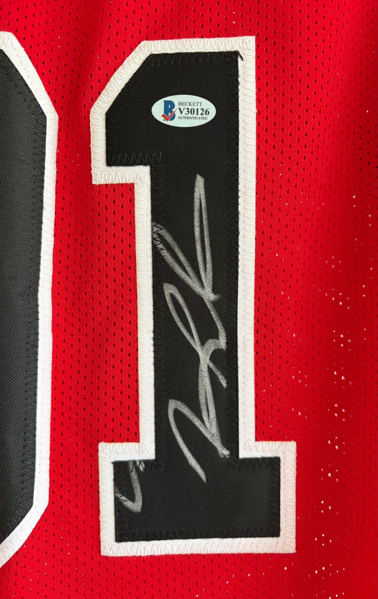Maillot Chicago Bulls Dennis Rodman Autographié - Avec Certificat Beckett, Années 1990