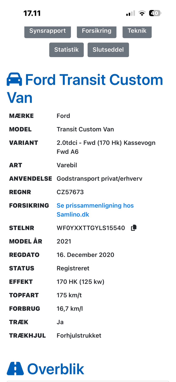 Ford Transit Custom 300L – billede 5