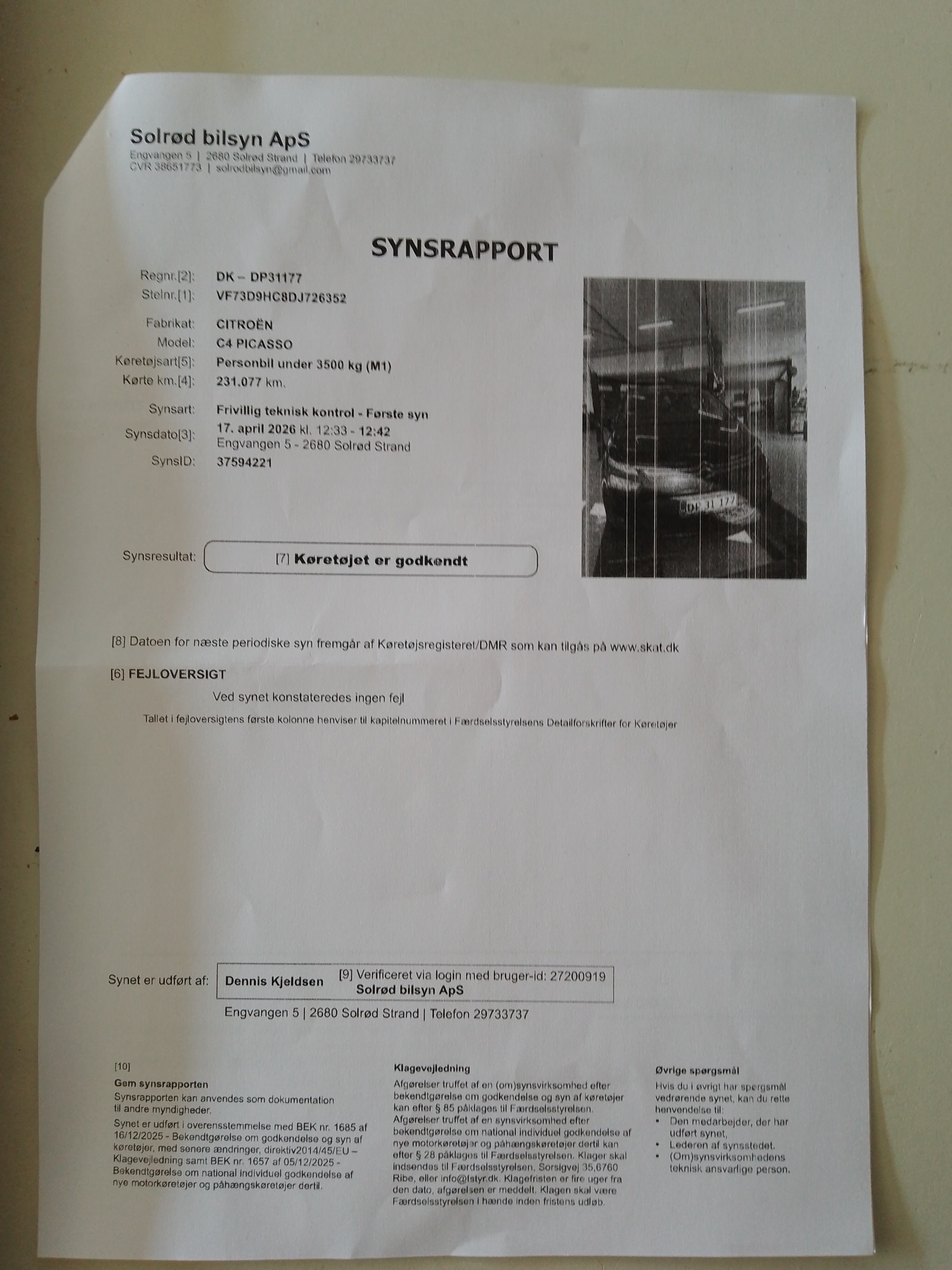 Citroen C4 Picasso til salg hos Nabilli