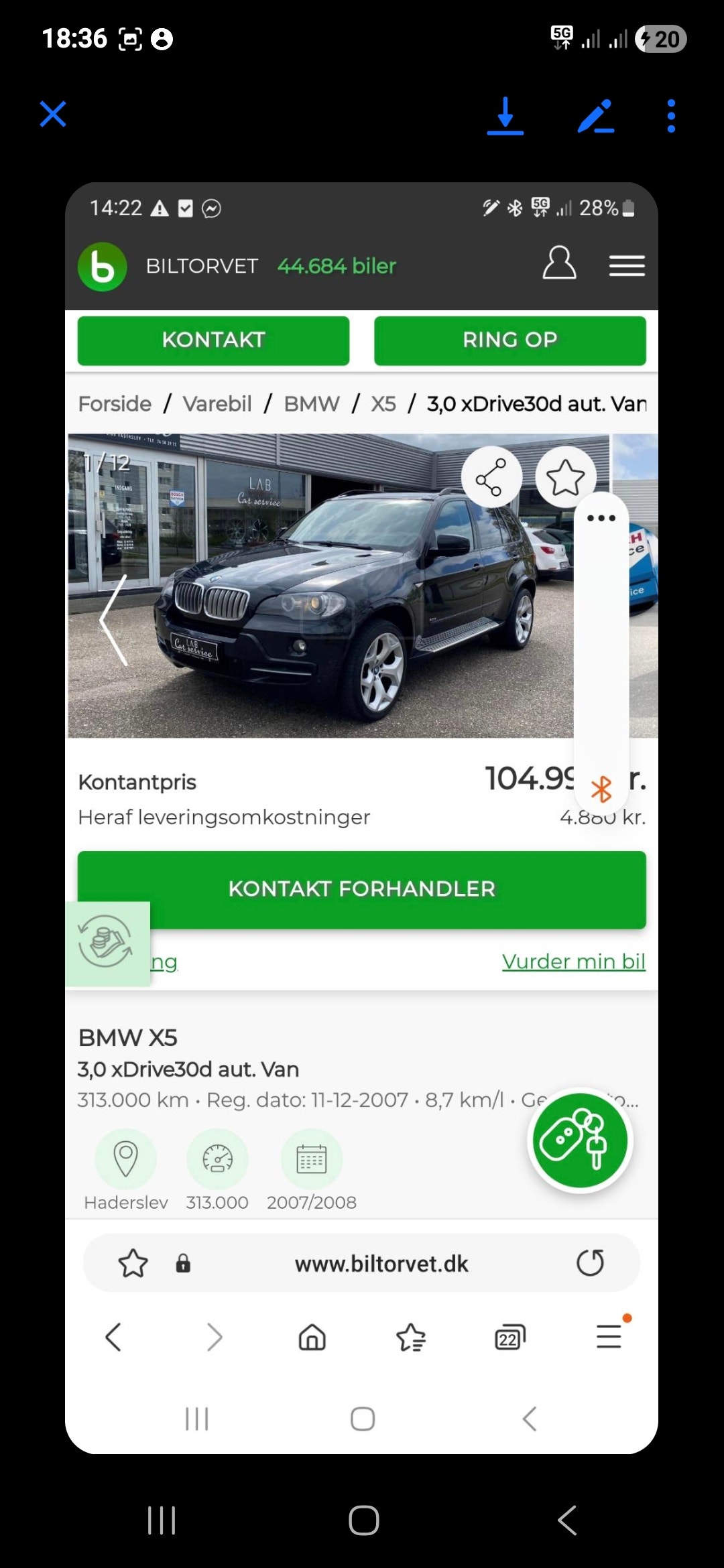 BMW X5 til salg hos Nabilli