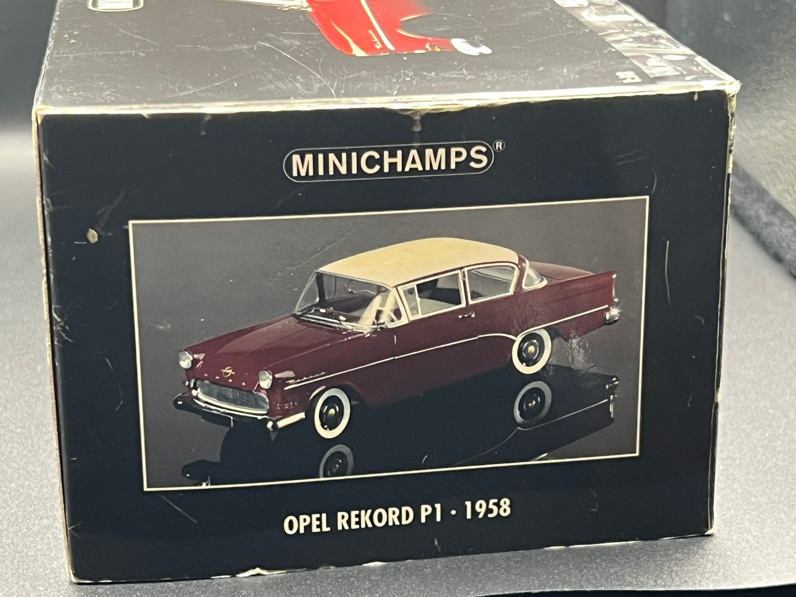 Minichamps Opel Rekord P1 1958 1:18 modelbil med æske | DBA