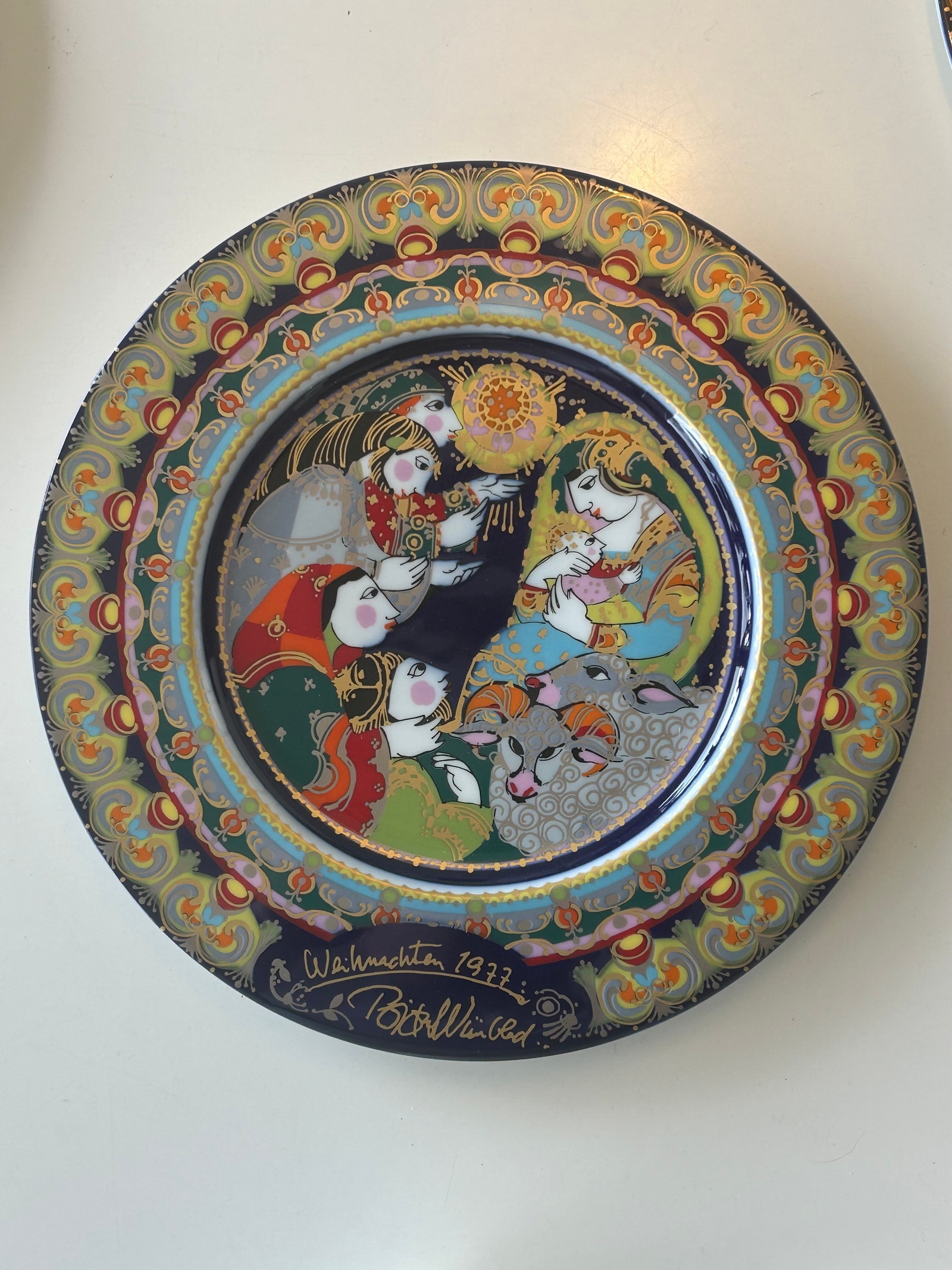 5 stk Rosenthal Bjørn Wiinblad juleplatter 1972–1979 | DBA