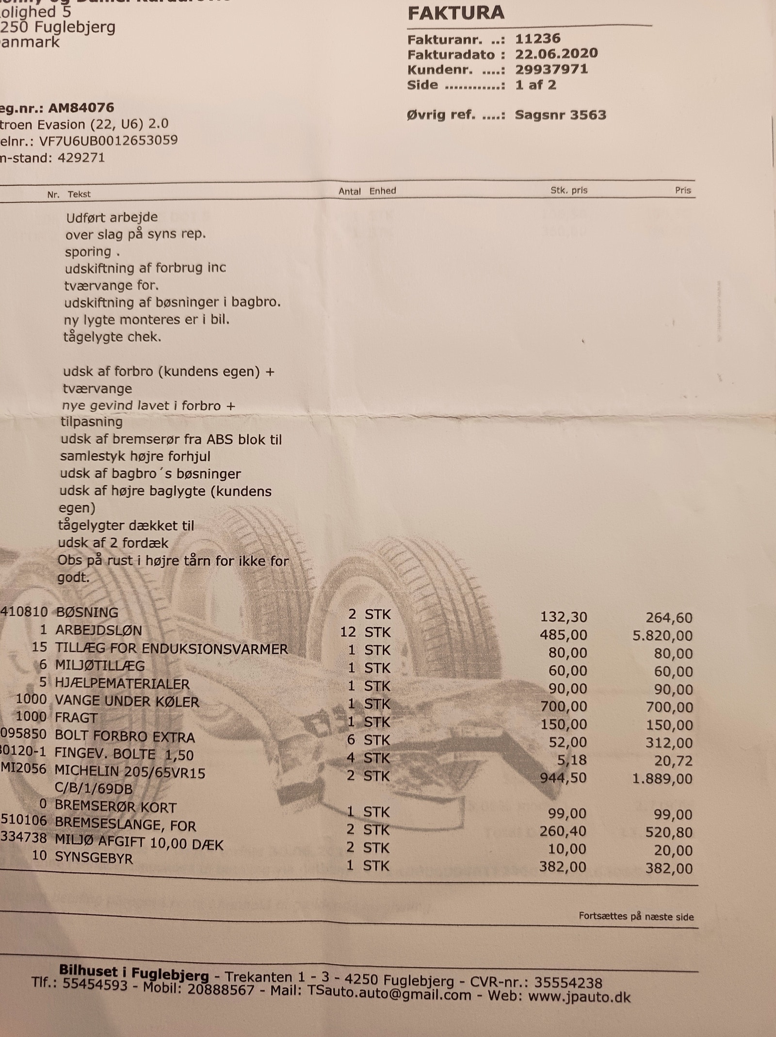Citroen Evasion – billede 18