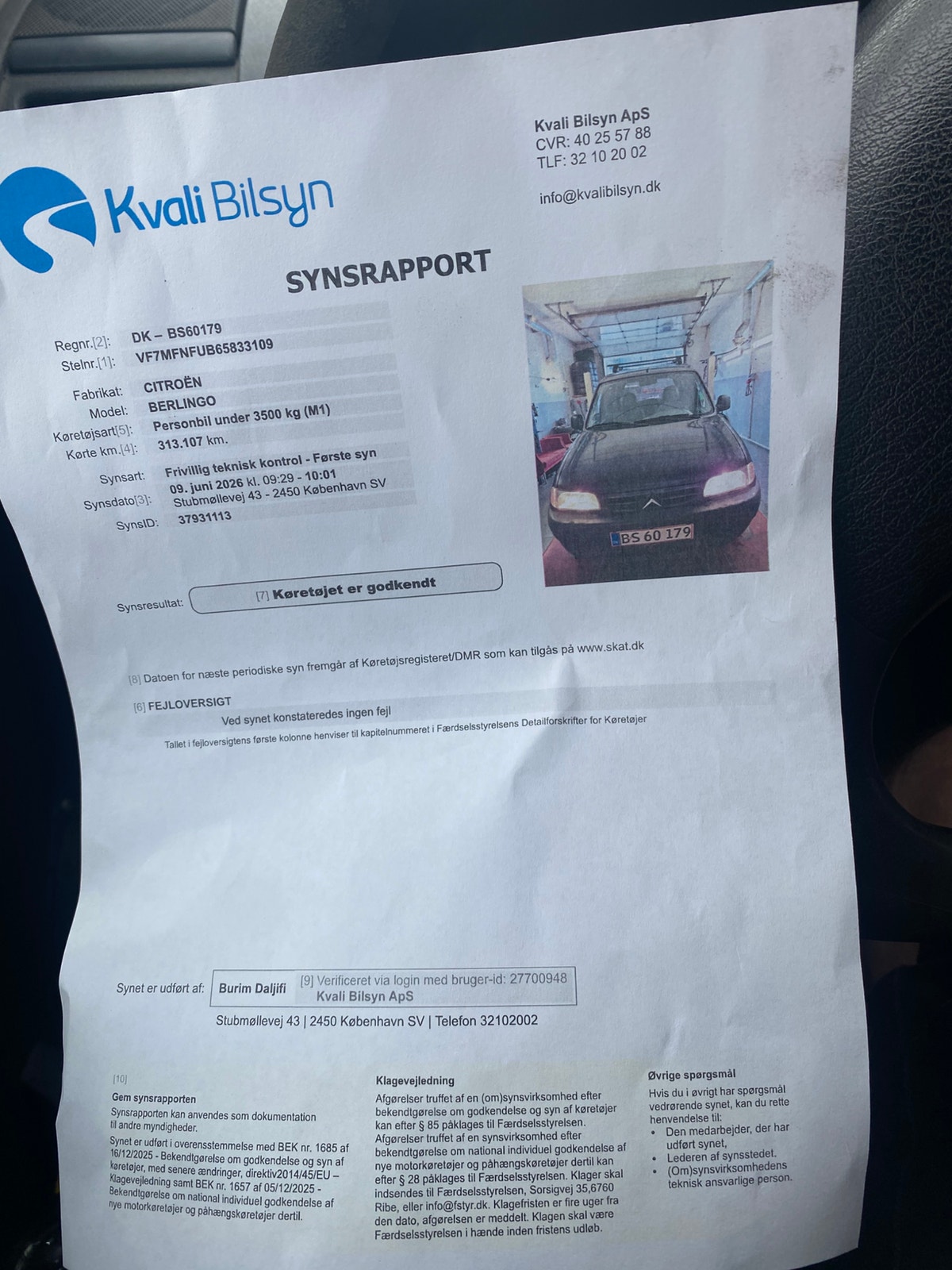 Citroen Berlingo til salg hos Nabilli