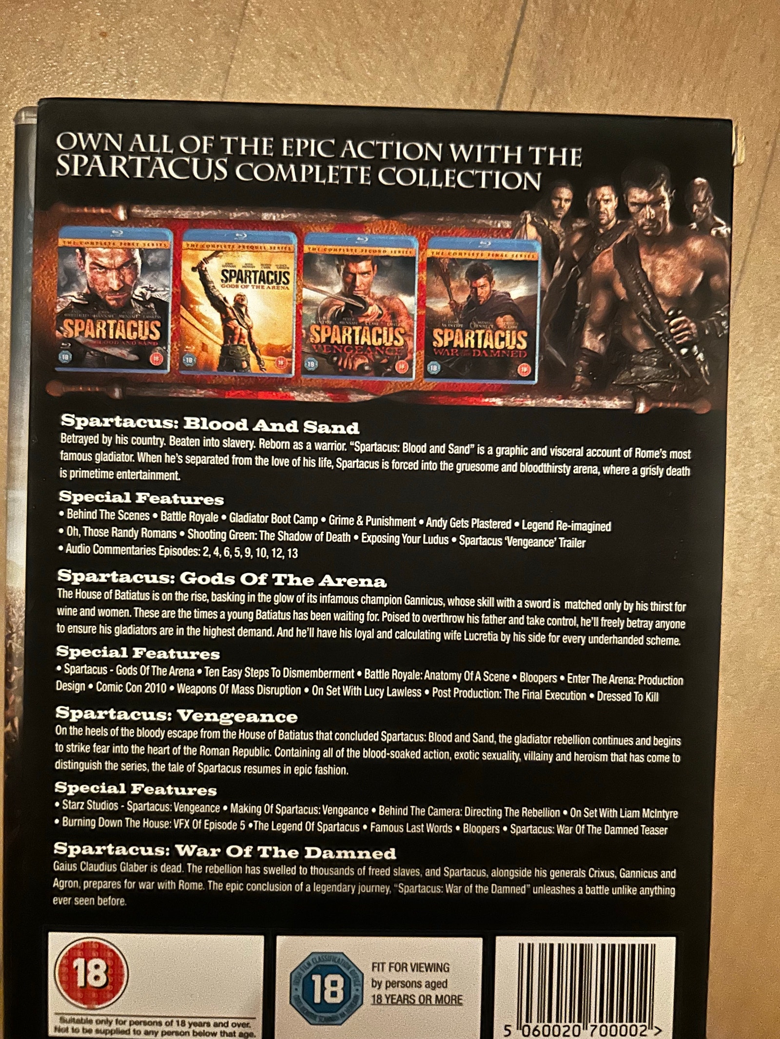Spartacus The Complete Collection dvd boks | DBA
