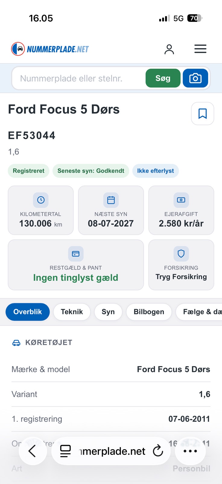 Ford Focus til salg hos Nabilli