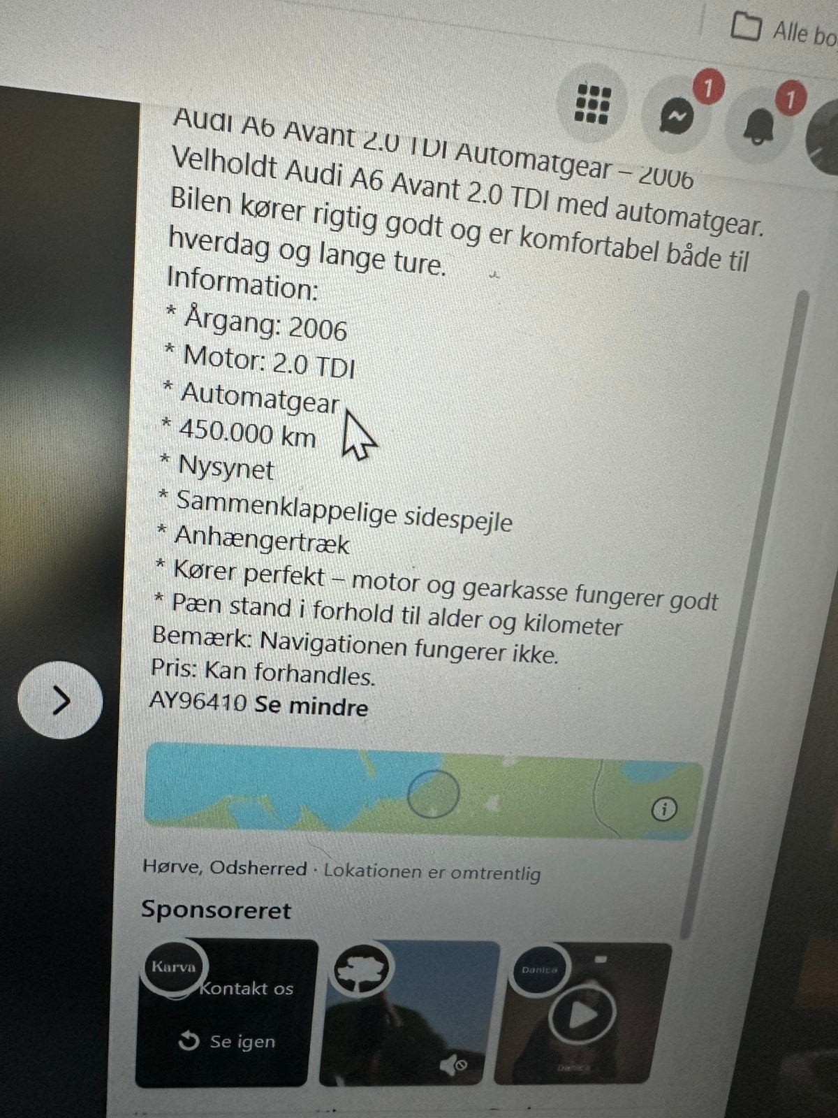 Audi A4 til salg hos Nabilli