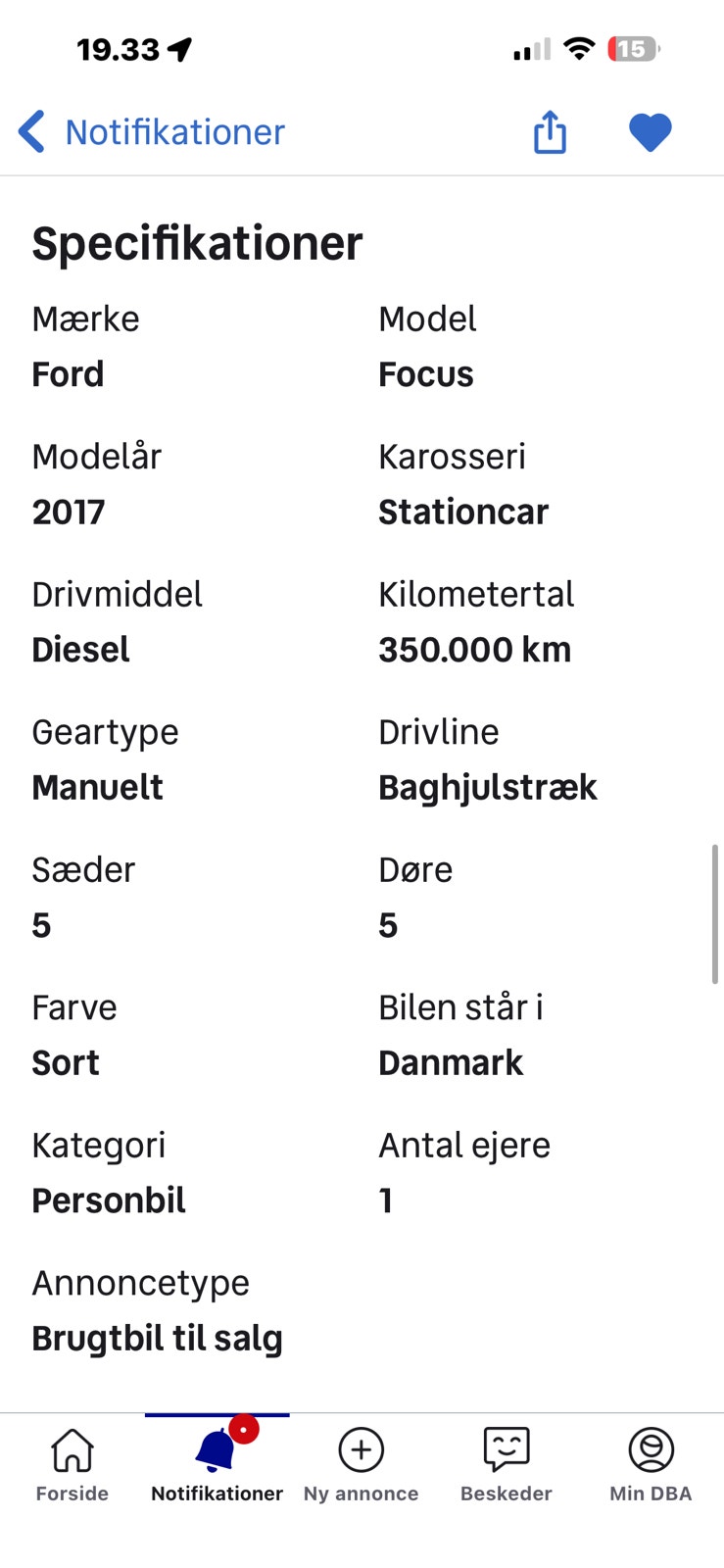 Ford Focus til salg hos Nabilli