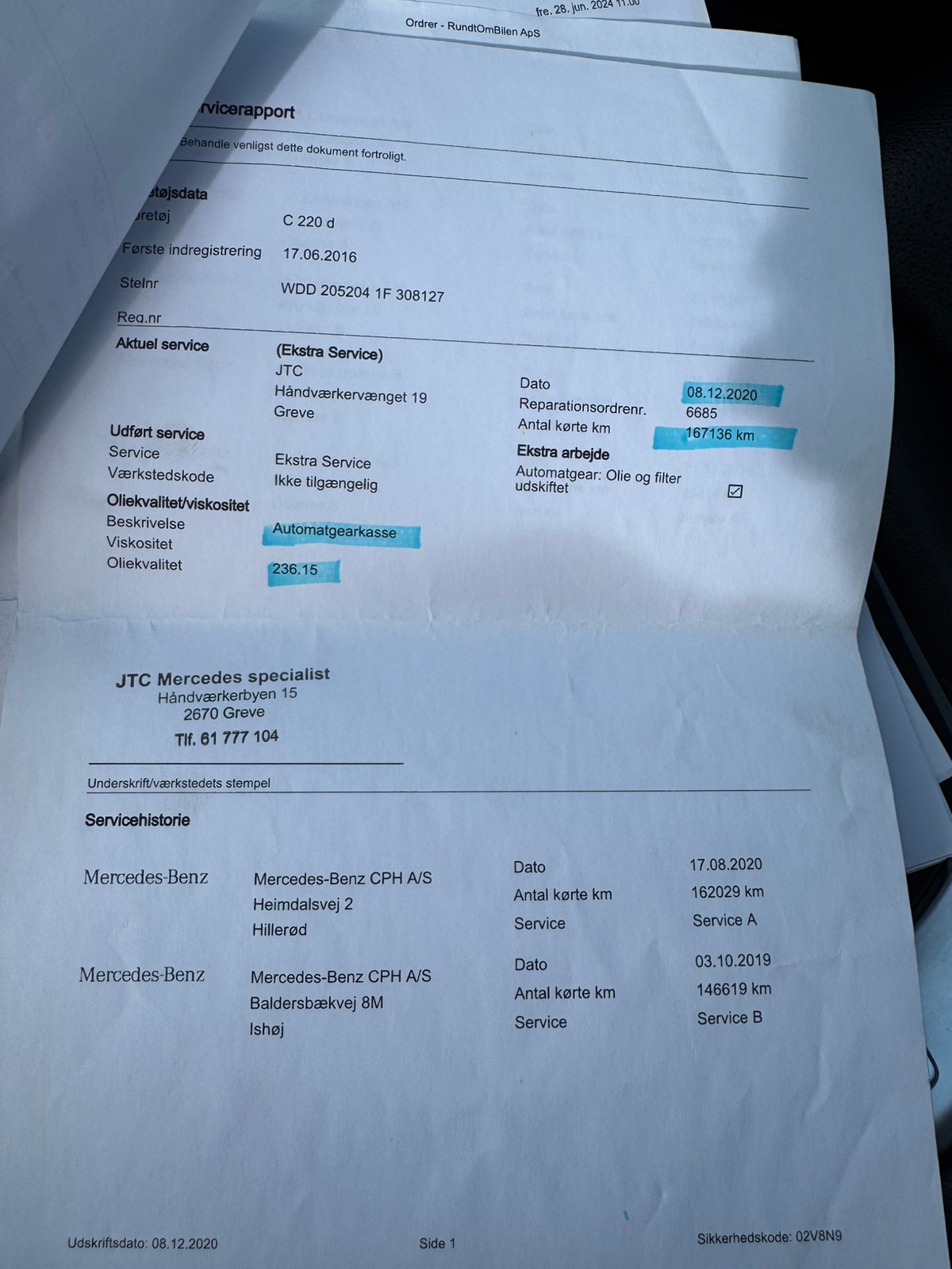 Mercedes C220 d til salg hos Nabilli