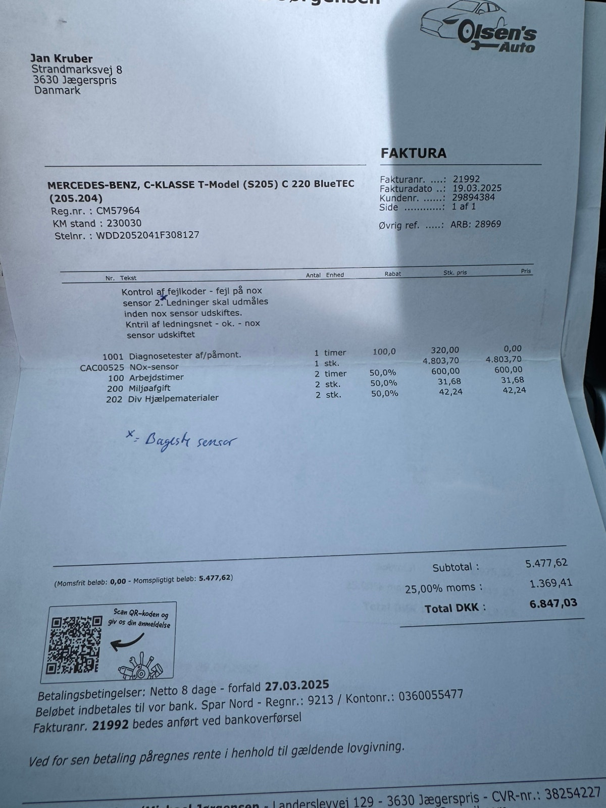 Mercedes C220 d til salg hos Nabilli