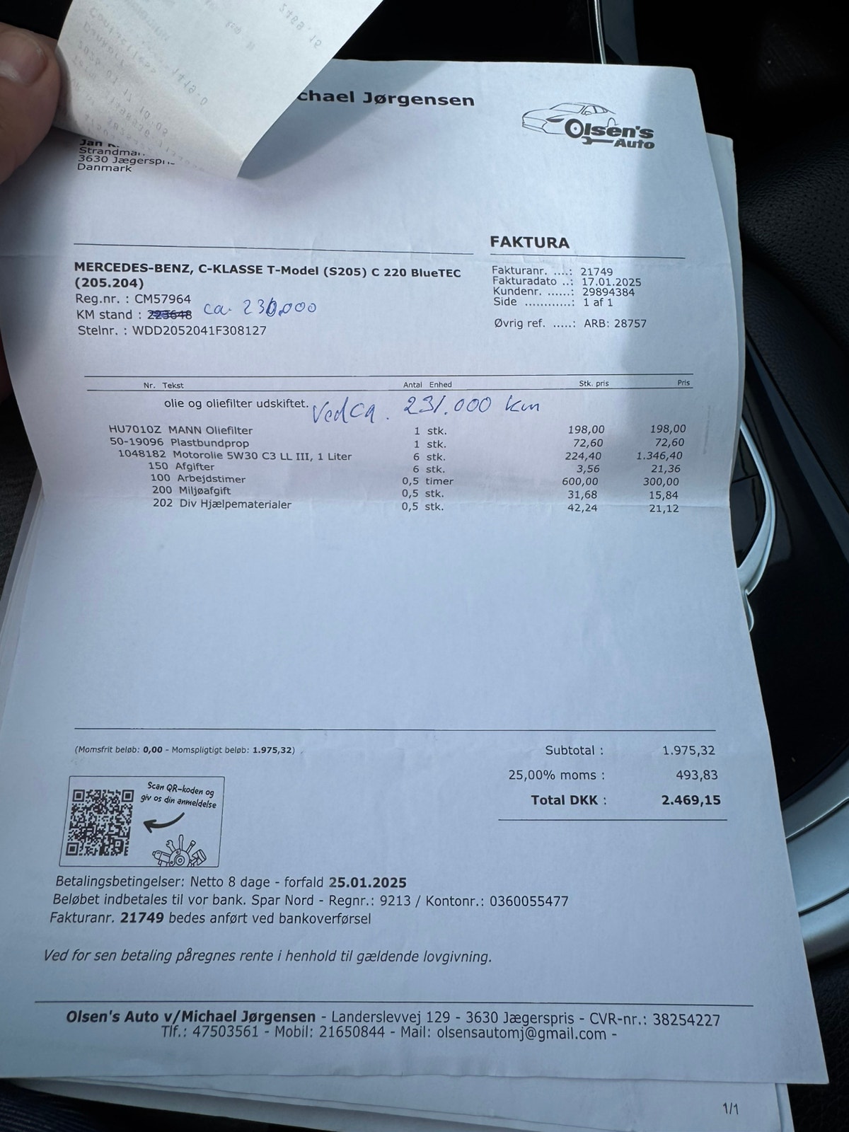 Mercedes C220 d til salg hos Nabilli