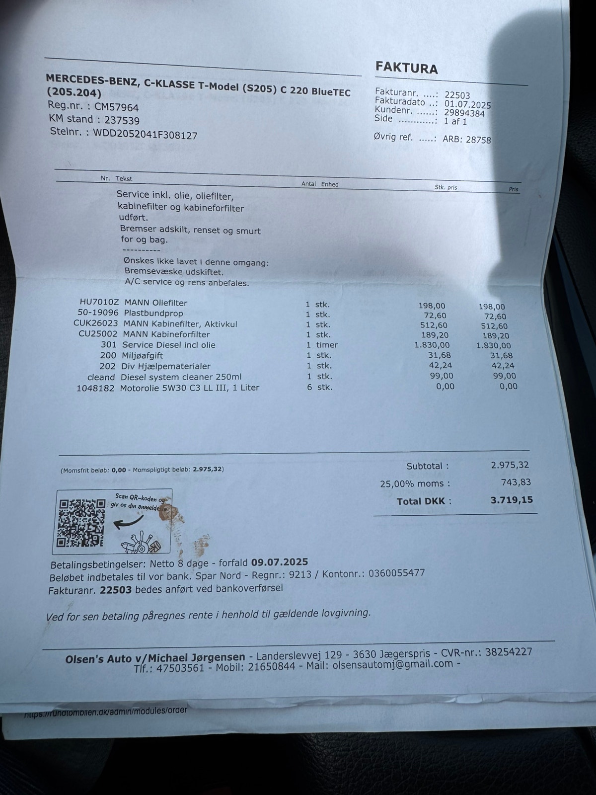 Mercedes C220 d til salg hos Nabilli