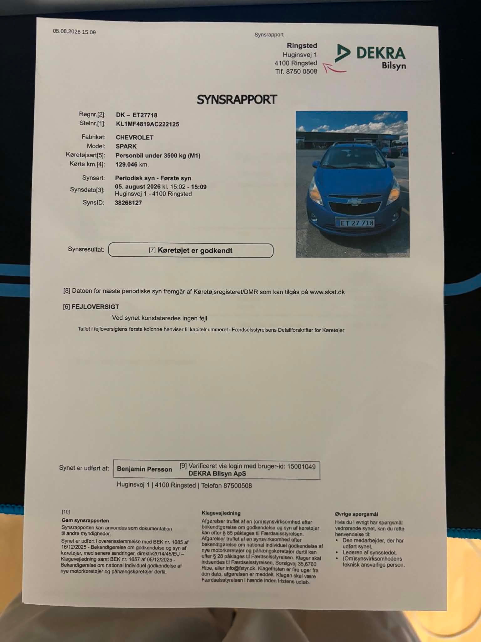 Chevrolet Spark til salg hos Nabilli