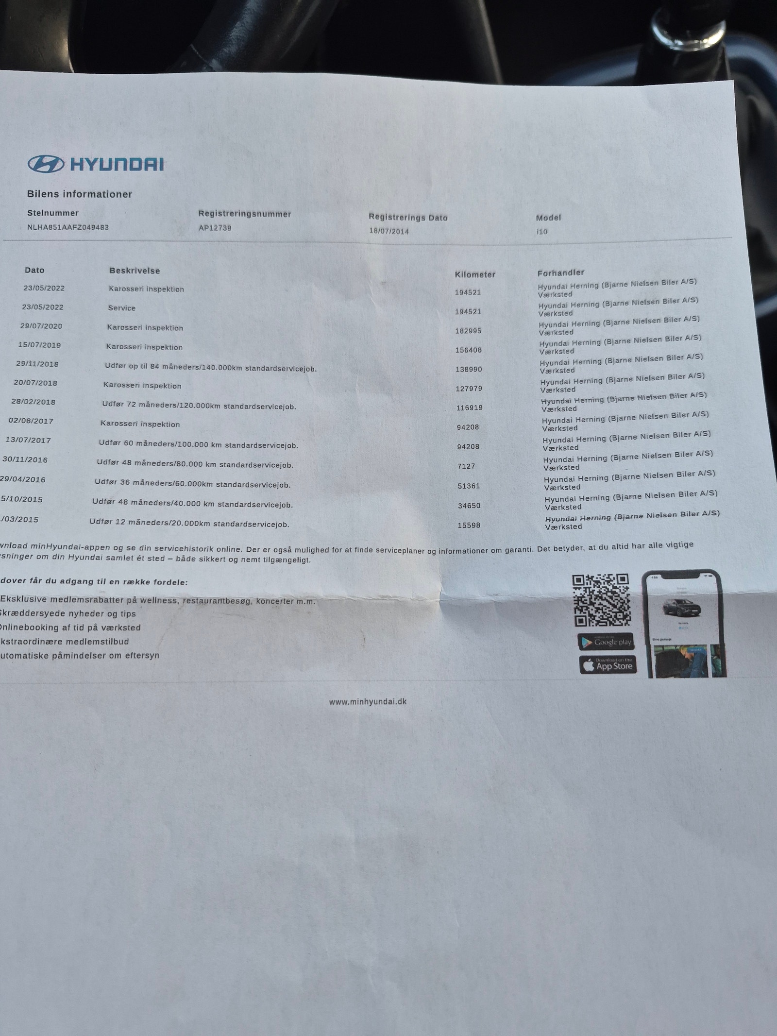 Hyundai i10 til salg hos Nabilli