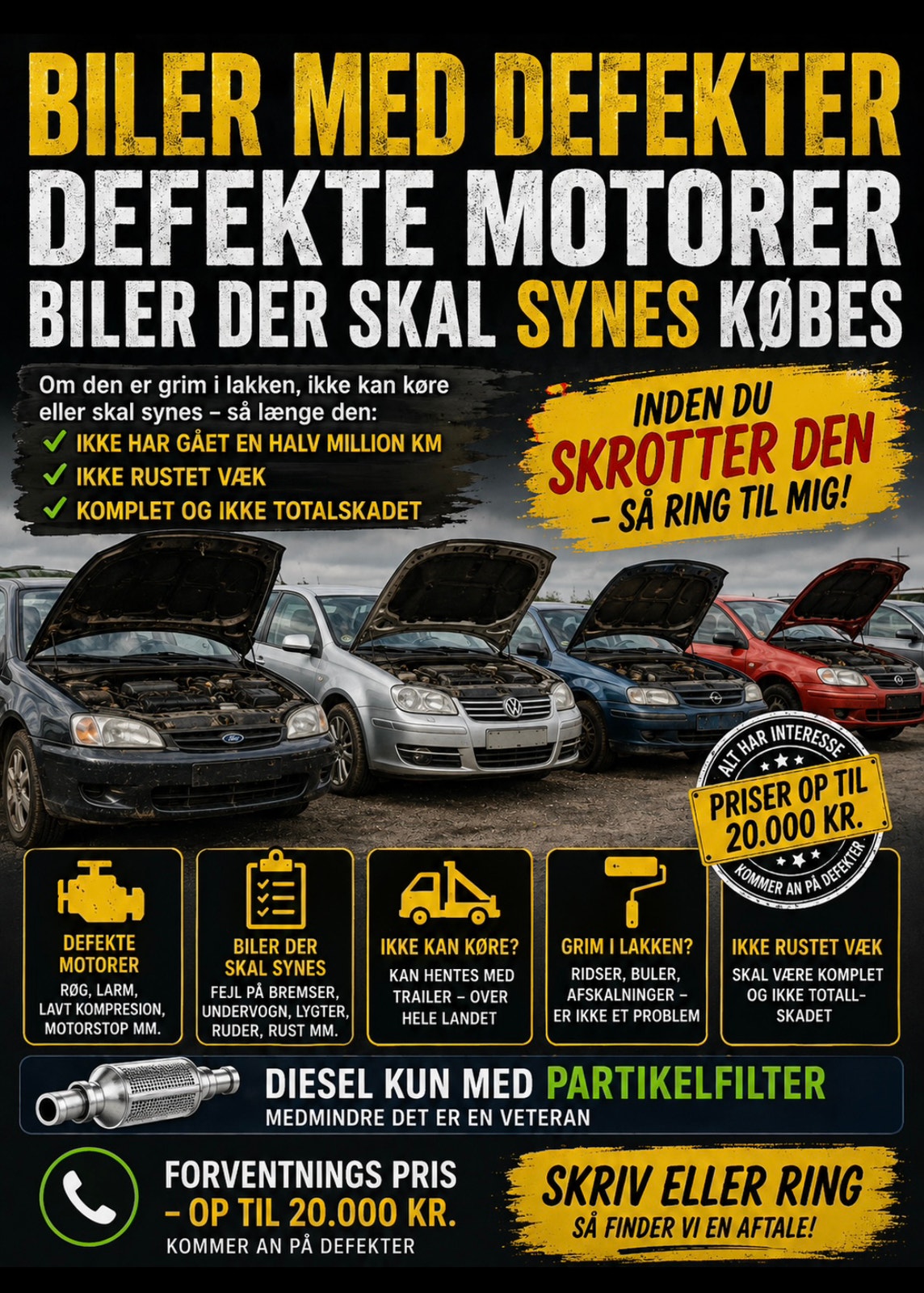 2010, 1.234.555 km, 5.000 kr. til salg hos Nabilli