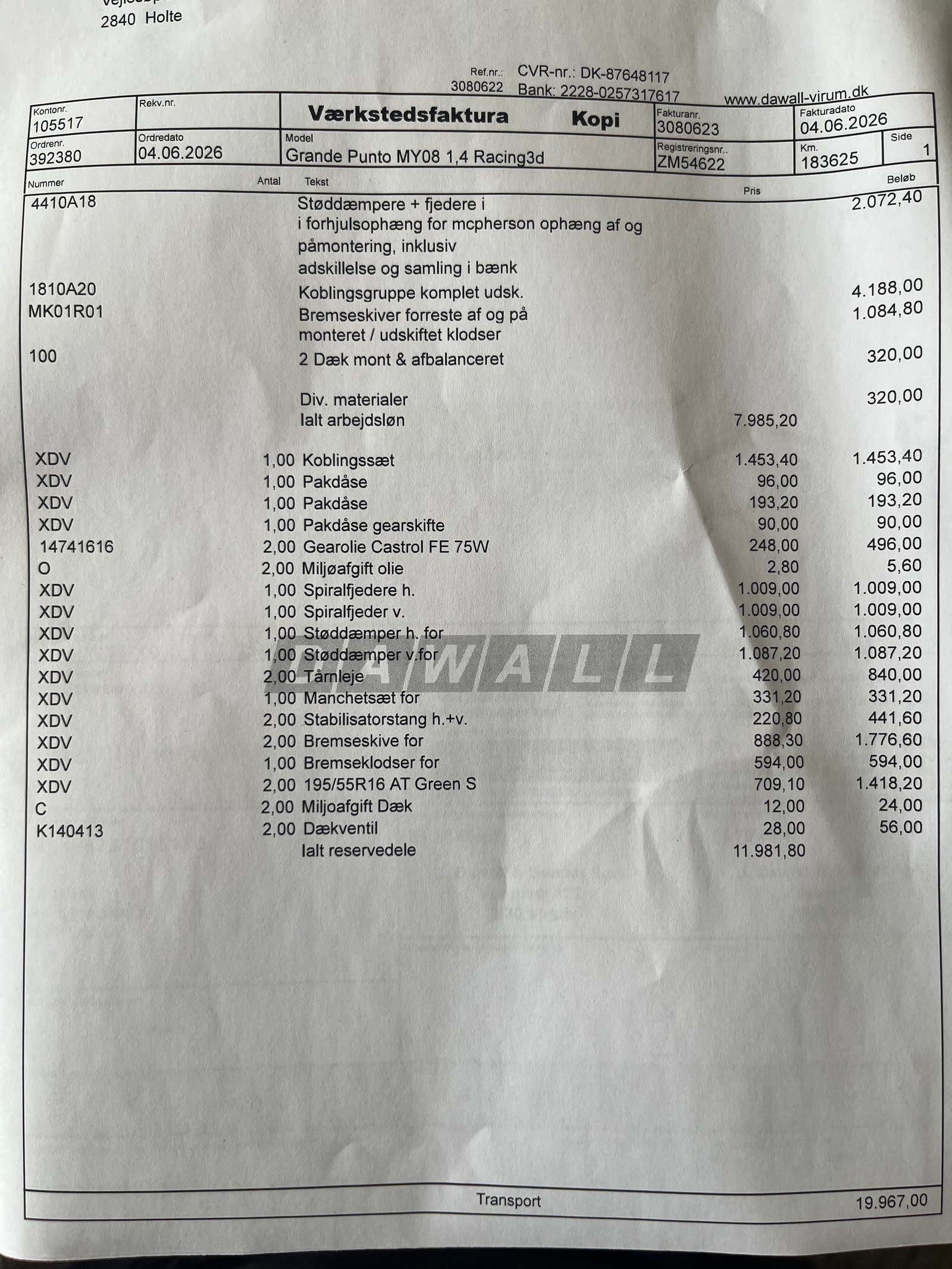 Fiat Grande Punto til salg hos Nabilli